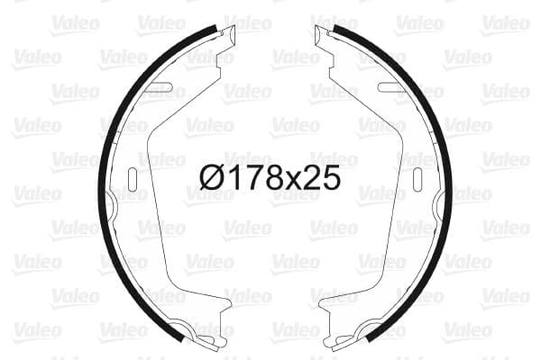 Set saboti frana, frana de mana VALEO 564201