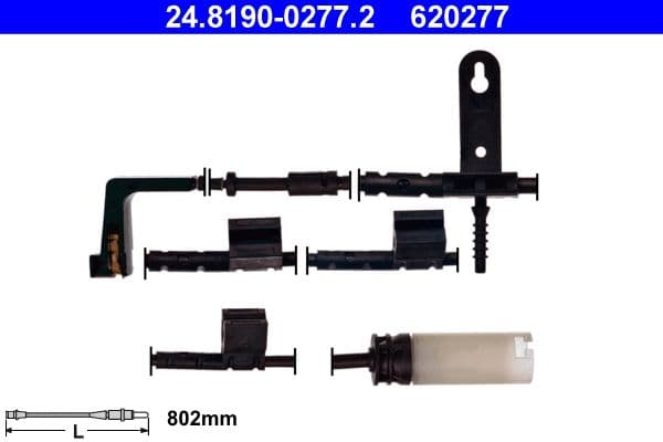 senzor de avertizare,uzura placute de frana ATE 24.8190-0277.2