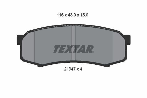 set placute frana,frana disc TEXTAR 2194701