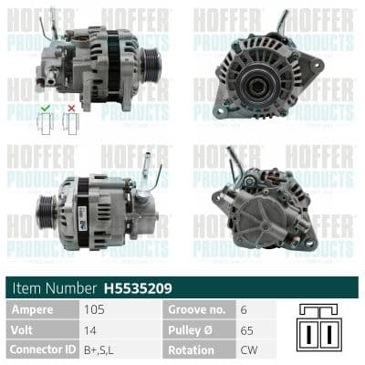 Generator / Alternator MEAT & DORIA H5535209