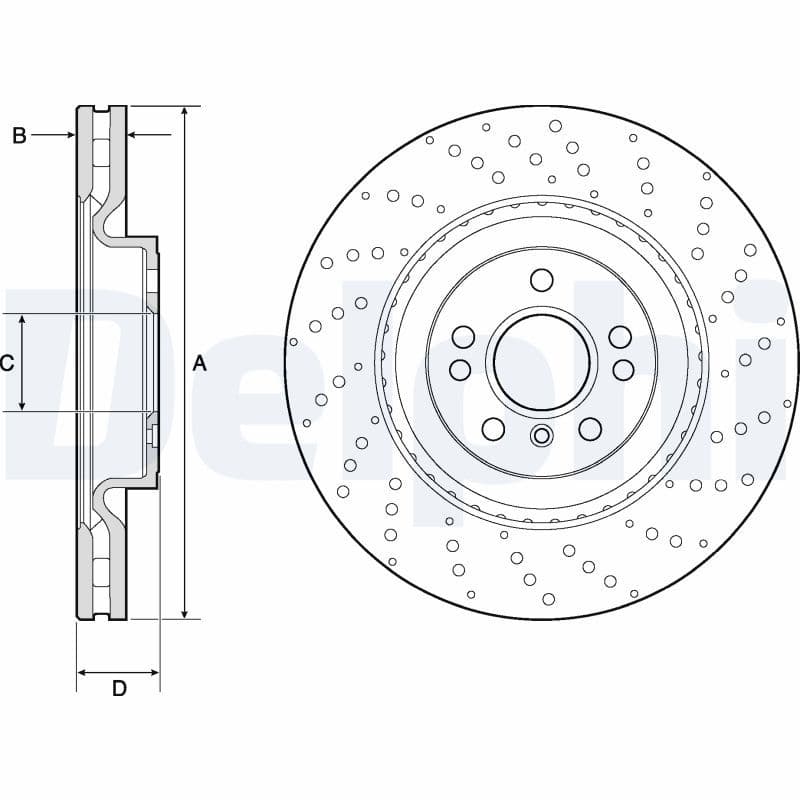 Disc frana DELPHI BG9149C
