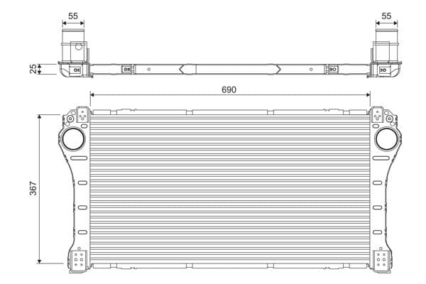 Intercooler, compresor VALEO 818387