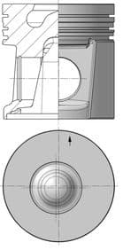 Piston KOLBENSCHMIDT 40554600