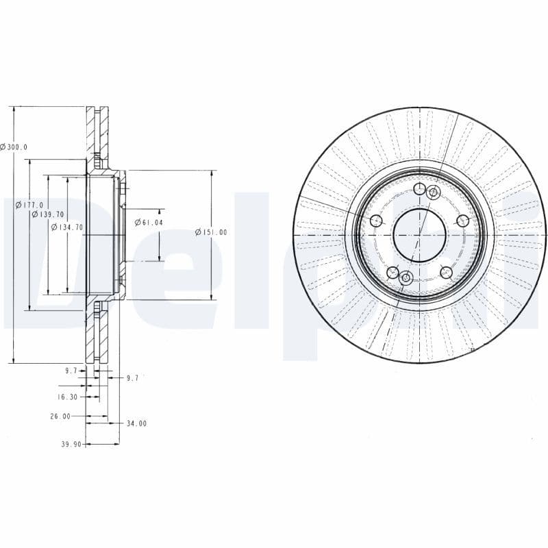 Disc frana DELPHI BG3688