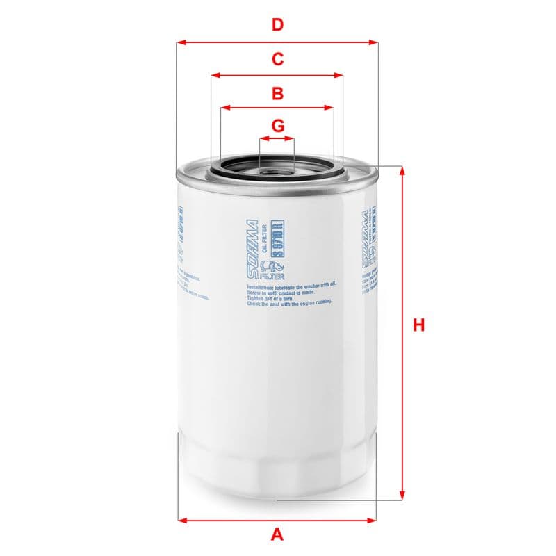 Filtru ulei SOFIMA S 9710 R