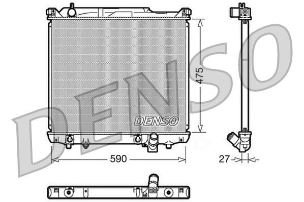 Radiator, racire motor DENSO DRM47020
