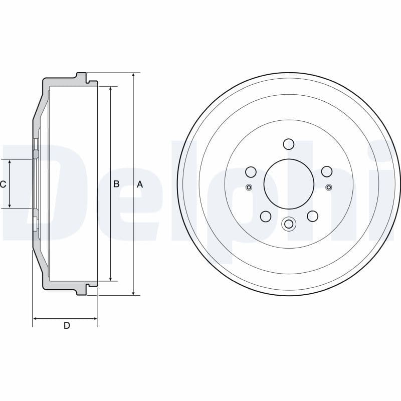 Tambur frana DELPHI BF558