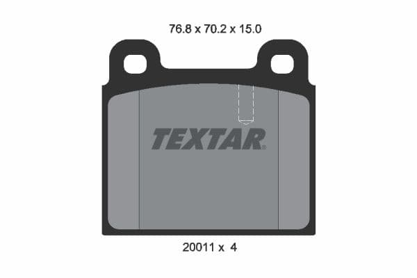 set placute frana,frana disc TEXTAR 2001107