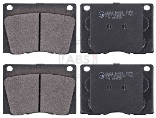 set placute frana,frana disc ABS 37852