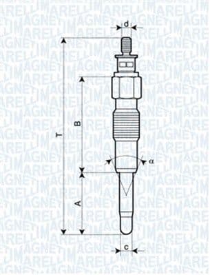 Bujie incandescenta MAGNETI MARELLI 062900040304