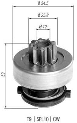 Pinion electromotor MAGNETI MARELLI 940113020372