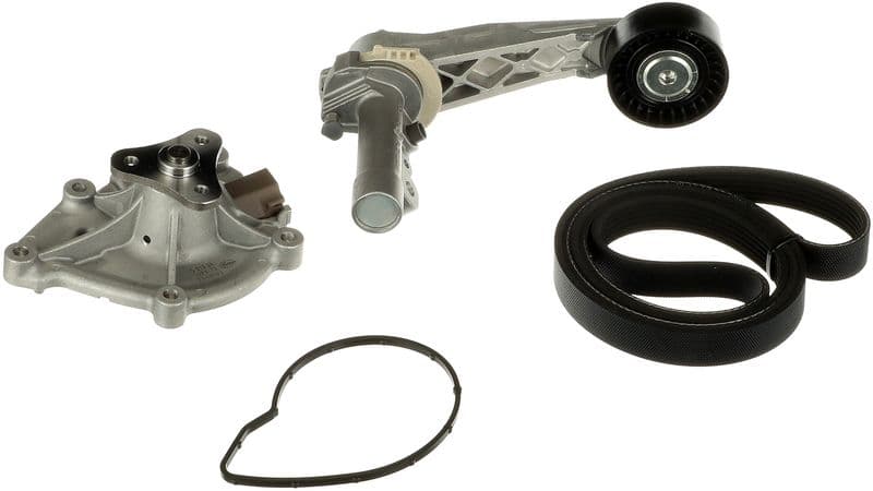 Pompa apa + Set curea transmisie cu caneluri GATES Micro-V® UNIQUE FIT KP16PK903XS