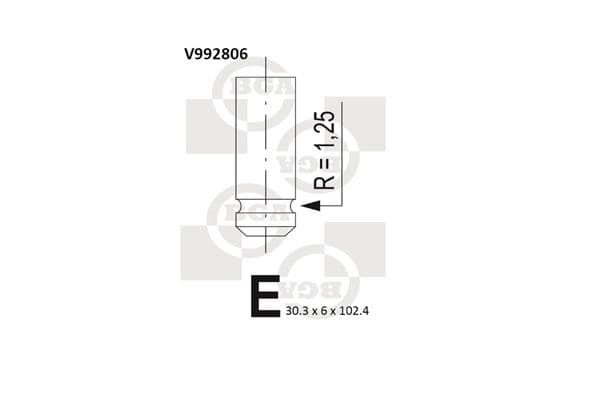 Supapa admisie BGA V992806