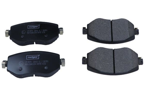 set placute frana,frana disc MAXGEAR 19-3674