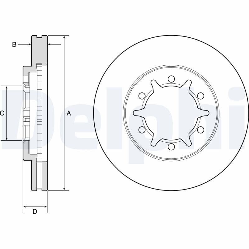 Disc frana DELPHI BG4795C