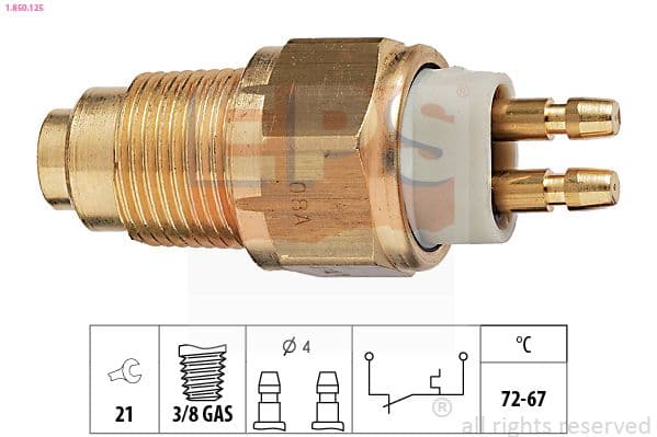 Comutator temperatura, ventilator radiator EPS 1.850.125
