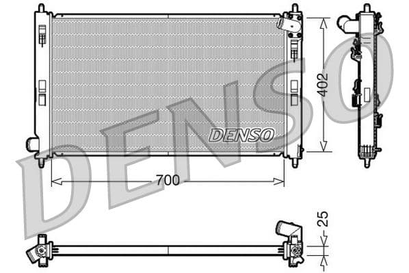 Radiator, racire motor DENSO DRM45032