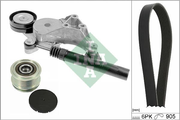 Set curea transmisie cu caneluri Schaeffler INA 529 0513 20