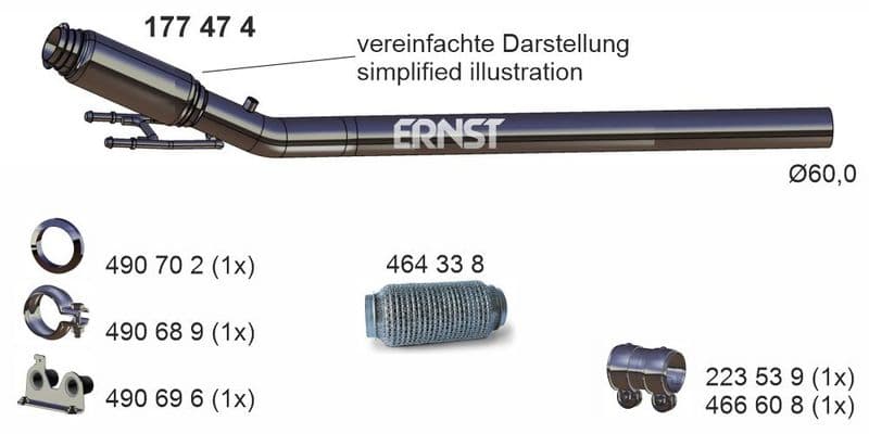 Racord evacuare ERNST 177474