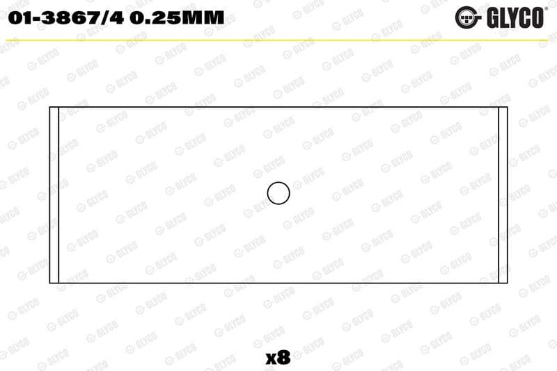 Cuzinet bielă GLYCO 01-3867/4 0.25mm