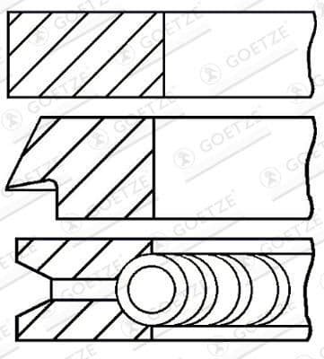 Set segmenti piston GOETZE ENGINE 08-960200-00