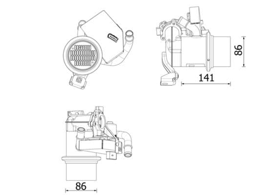 Radiator, recirculare gaze de esapament MAHLE BEHR *** PREMIUM LINE *** CE 14 000P