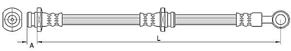 Furtun frana METZGER AUTOTEILE 4110670