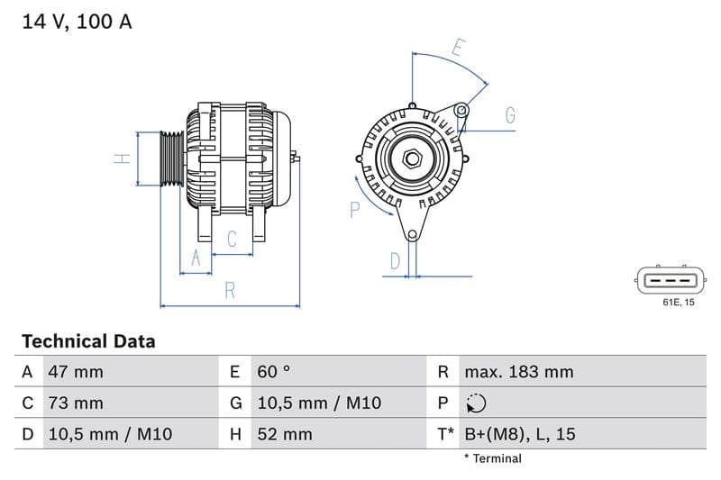 Generator / Alternator BOSCH 0 986 080 920