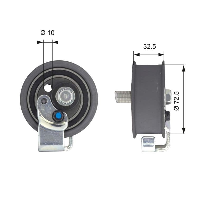 rola intinzator,curea distributie GATES PowerGrip™ T43065