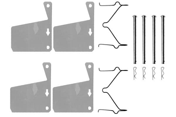 Set accesorii, placute frana BOSCH 1 987 474 071