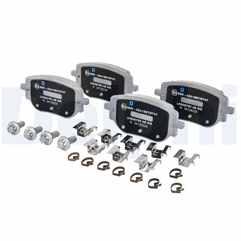 set placute frana,frana disc DELPHI LP5057EV