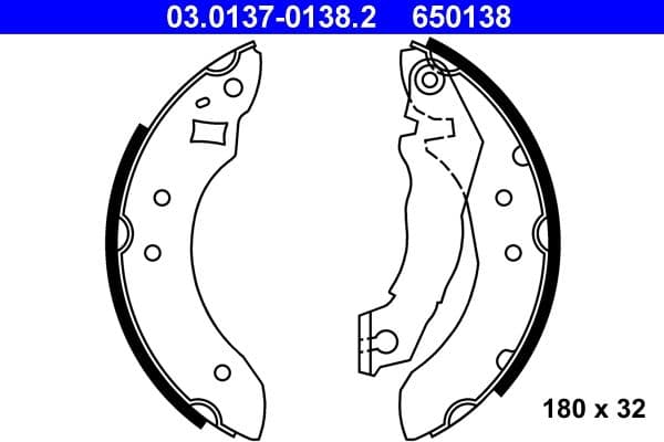 Set saboti frana ATE 03.0137-0138.2