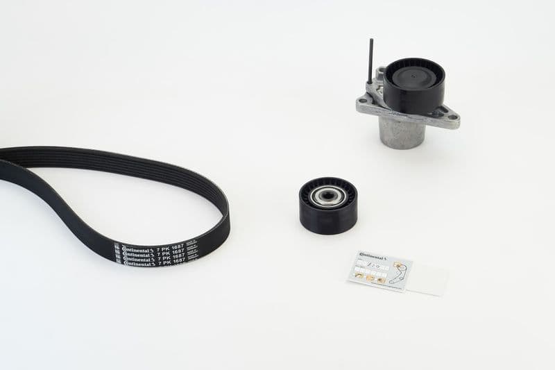 Set curea transmisie cu caneluri CONTINENTAL CTAM 7PK1687K1