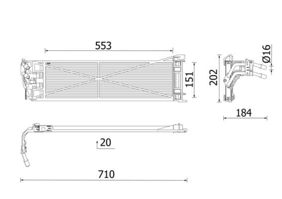 Radiator racire ulei, cutie de viteze automata MAHLE BEHR *** PREMIUM LINE *** CLC 306 000P