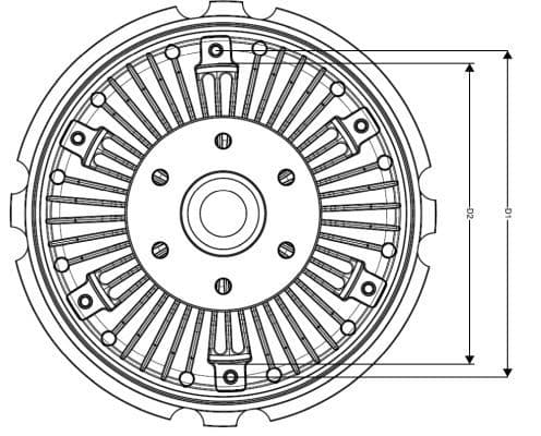 Cupla, ventilator radiator NRF 49557