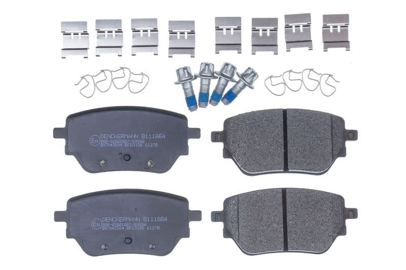 set placute frana,frana disc DENCKERMANN B111664