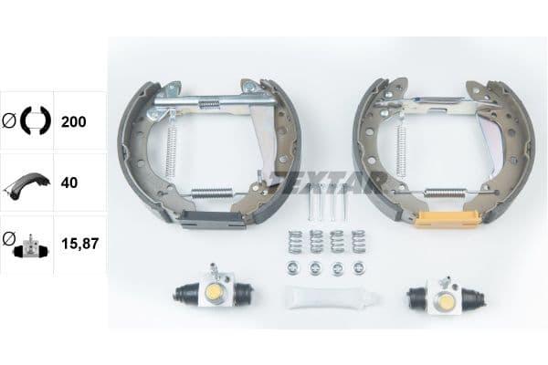 Set saboti frana TEXTAR Shoe Kit Pro 84044708