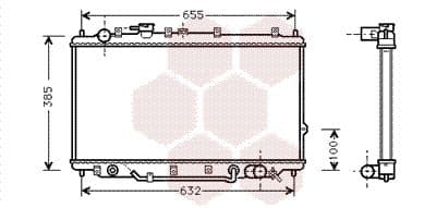 Radiator, racire motor VAN WEZEL 83002017
