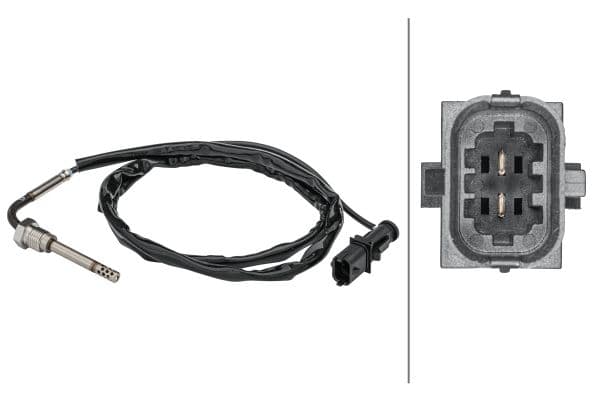 Senzor, temperatura gaze evacuare HELLA 6PT 358 181-451