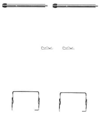 Set accesorii, placute frana TRW PFK371