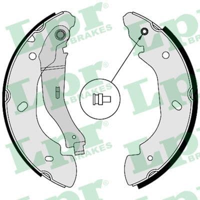 Set saboti frana LPR 08580