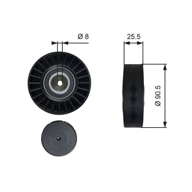 Rola ghidare/conducere, curea transmisie GATES DriveAlign™ T36005