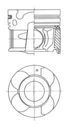 Piston KOLBENSCHMIDT 41710620