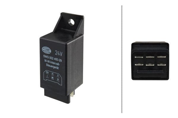 Releu, temporizare stergator parbriz HELLA 5WG 002 450-291