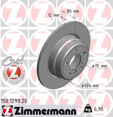 Disc frana ZIMMERMANN COAT Z 150.1299.20