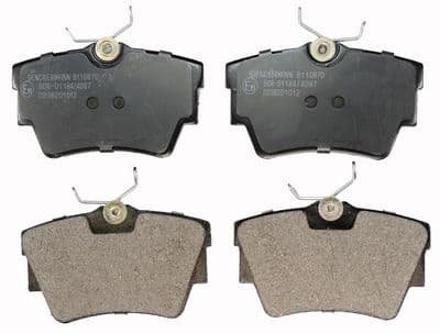 set placute frana,frana disc DENCKERMANN B110870