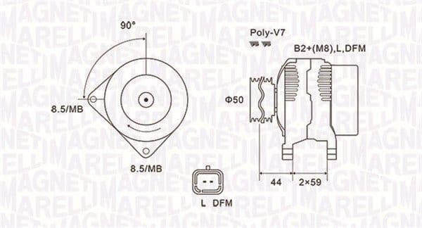 Generator / Alternator MAGNETI MARELLI 063731827010