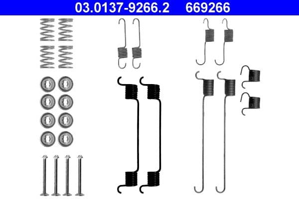 Set accesorii, sabot de frana ATE 03.0137-9266.2