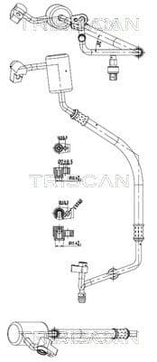 conducta presiune variabila,aer conditionat TRISCAN 9010 16051