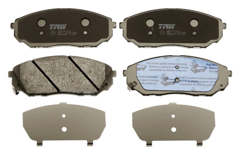 set placute frana,frana disc TRW GDB3452
